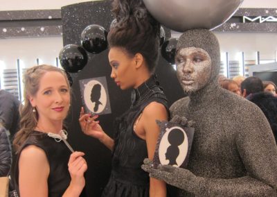 MAC makeup event at Selfridges alison russell silhouettes